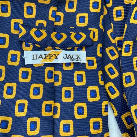 Bundle of 2 Neckties Hart Schaffner Marx Floral Silk/ Happy Jack Geometric Print - Picture 14 of 15